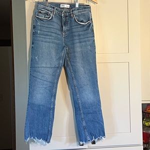 Zara jeans, EUR 38, raw hem, great condition